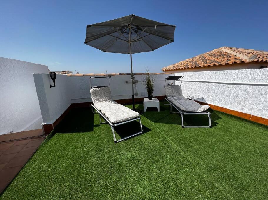 Great Sun Terrace Close To Beach Gran Alacant Buitenkant foto